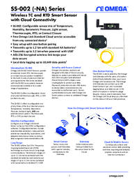 Thumbnail of document Data Sheet - SS-002-0-NA Wireless Thermocouple/RTD Smart Sensor